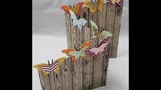 Tri fold Butterflies Z Card frenchiestamps.com