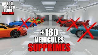 ROCKSTAR SUPPRIME +180 VEHICULES DE GTA ONLINE !