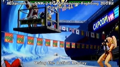 Capcom vs Snk 2 EO Millionaire Fighting 2001 Maki Playthrough using the Action Replay for GC :D #GC