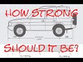 Rustproofing and chassis repair pt.3 - chassis repair. How strong does it need to be?