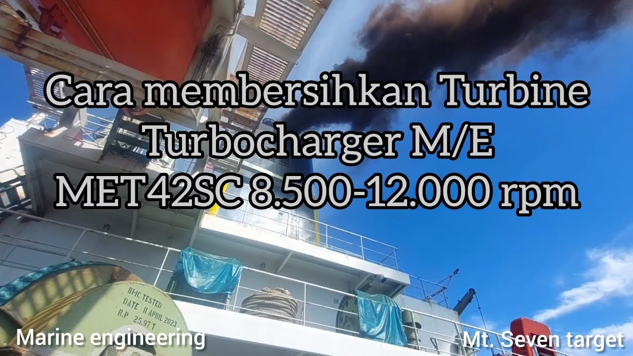 CLEANING PROCEDURE OF TURBOCHARGER (turbinr side) ME MET42SC 8.50012.