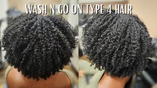 Wash N Go on Type 4 Natural Hair | ✨Detailed Summer 2024 Routine