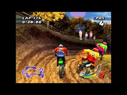 Jeremy McGrath SuperCross 98 ... (PS1) Gameplay