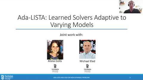 Adaptive-LISTA and coordinate gradient algorithms for non-separable problems (TAU seminar)