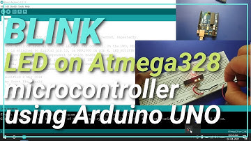 Blink LED using micro controller Atmega328