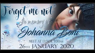 Johanna Boni Memorial Ride 26th January 2020.