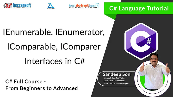 C# Tutorial | IEnumerable, IEnumerator, IComparable, IComparer Interfaces in C# | C# Full Course