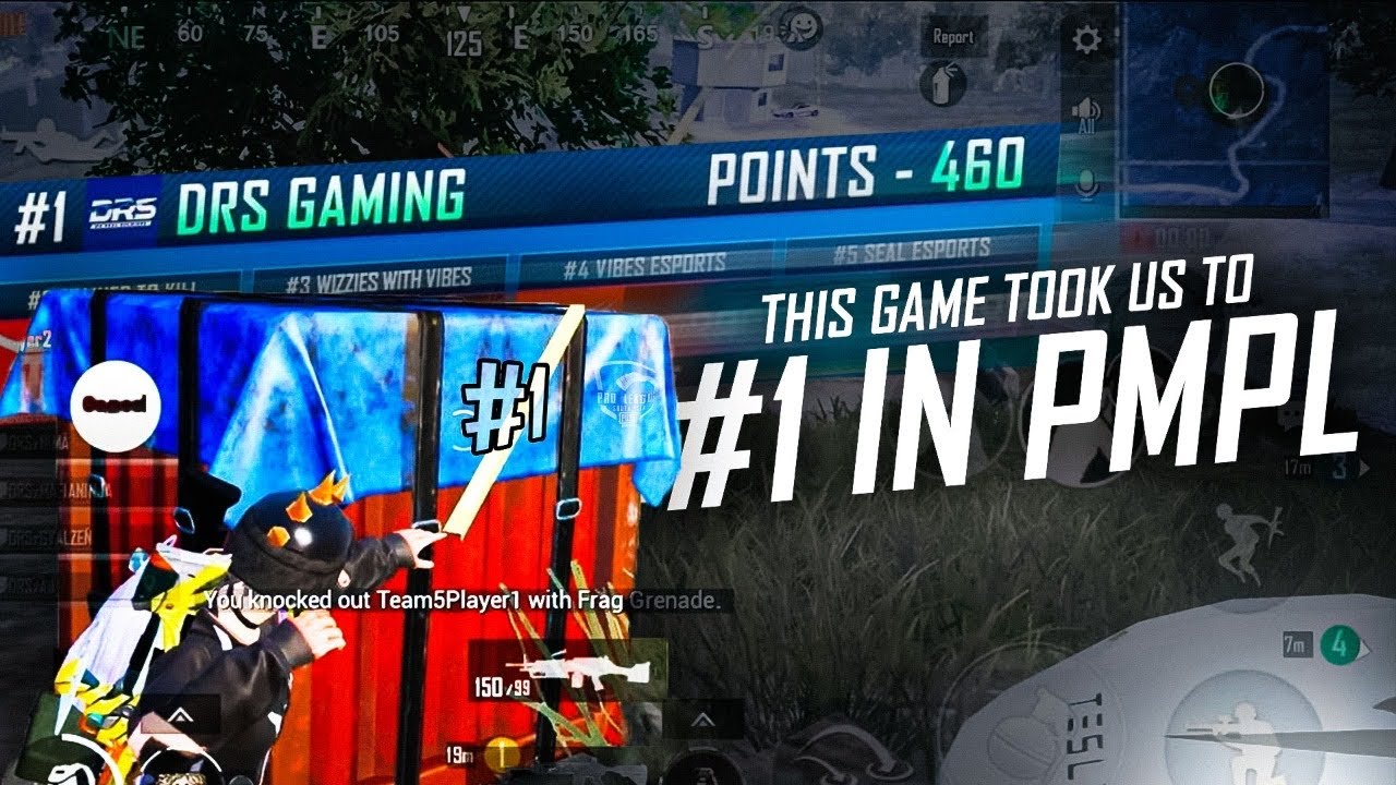 THIS GAME TOOK US TO #1 IN PMPL LEAGUE | DRS GAMING