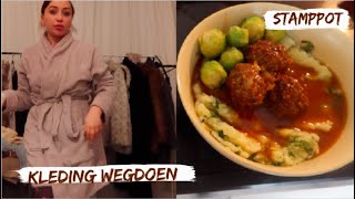 Kledingkast Ordenen En Stamppot Andijvie Maken - Myriam Ahmadi Vlog