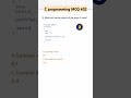 C programming MCQ #32 | c programming questions with answers |#mcq #coding #shorts