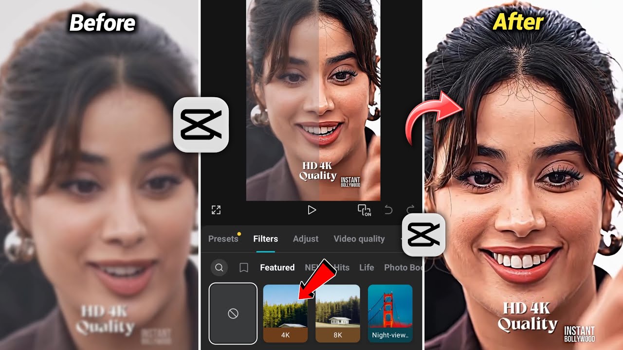 Capcut 4K Video Editing Tutorial | Capcut Me 4K Video Edit Kaise Kare ...