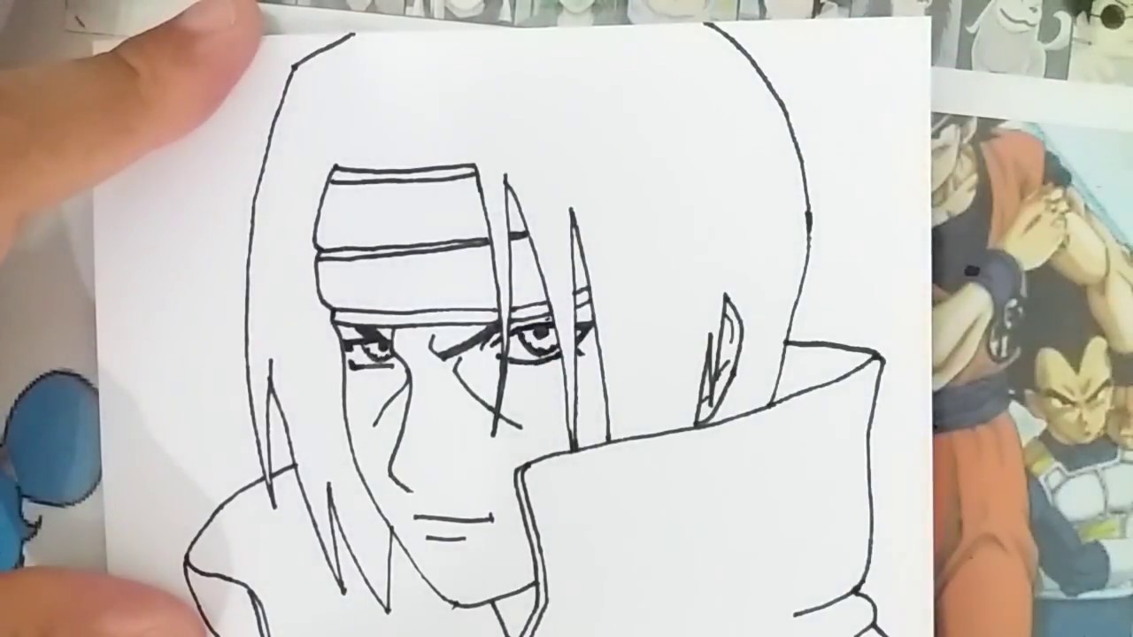Como desenhar o TTACHI UCHIHA (Naruto] pásso a passo, fácil e