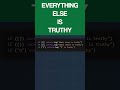 Falsy vs Truthy Values in JavaScript (Explained) #coding #javascript #programming