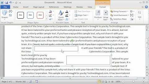 Word 2010: Stupid Text Box Tricks