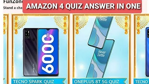 Amazon All Quiz Answers | 07 OCTOBER 2020 | OPPO A15 | TECNO SPARK | ONEPLUS 8T | TECNO SPARK SPIN