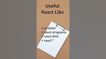 useful React Libs #react #library #frontend #developer #useful #design
