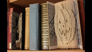 Book folding - quick tutorial DIY Halloween decorations