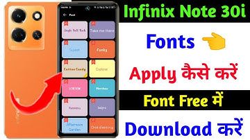 infinix note 30i change font style | how to free download font on infinix note 30i