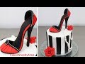 SHOE CAKE | How To Make a High Heel Stiletto Shoe by Cakes StepbyStep