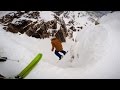 People trying to ski corbets when the snow sucks