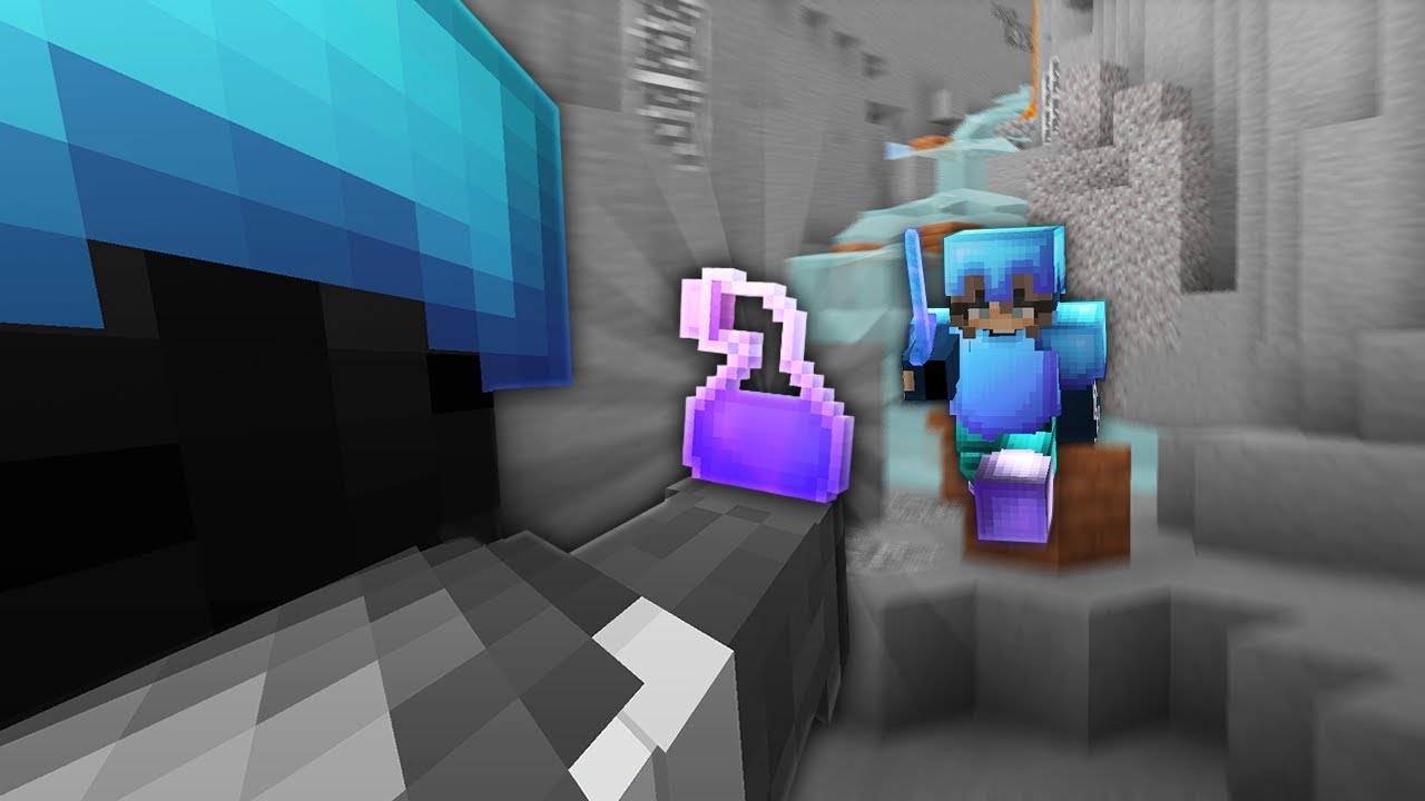 użyłem najlepszej potki na uhc, aby go zabić...