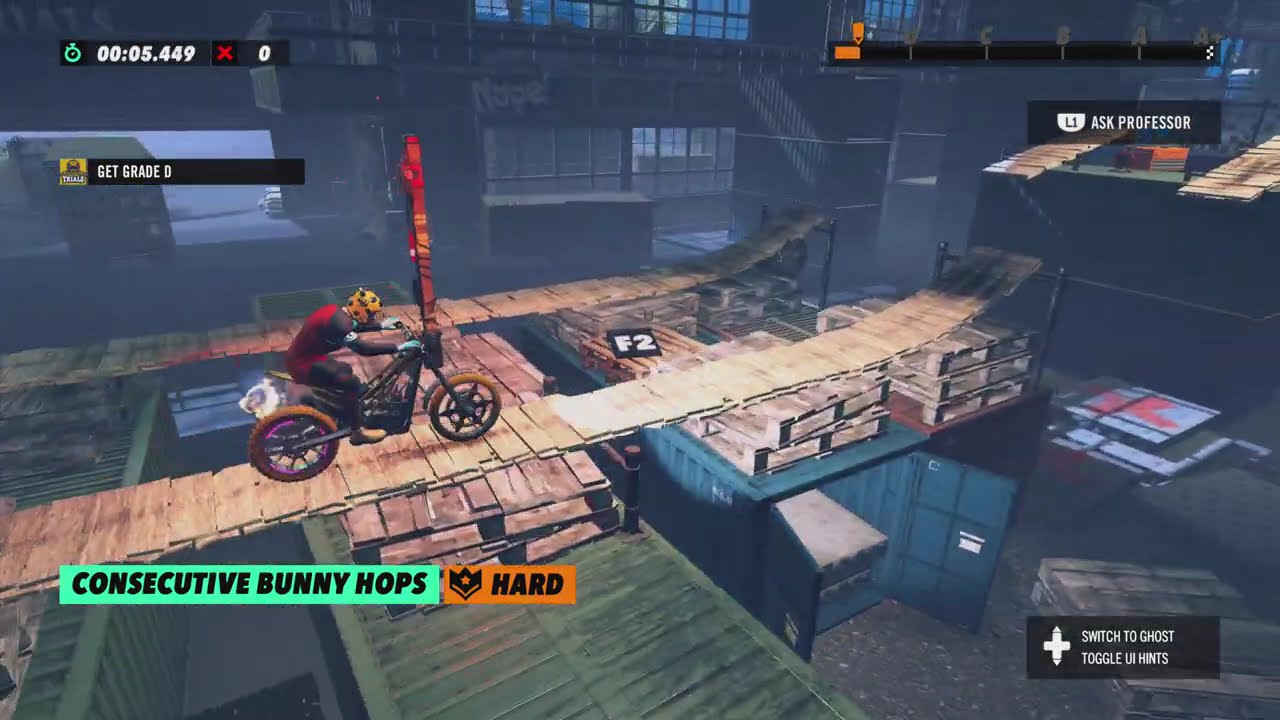 Consecutive Bunny Hops - University Of Trials Lesson 10 - A+ Grade | Trials Rising | 4K | PS5
