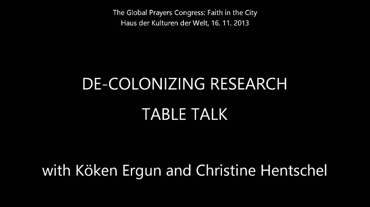De-Colonizing Research. Table Talk with Kken Ergun...