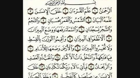 سورة الرحمن الشيخ عبدالله خياط بجودة عالية
