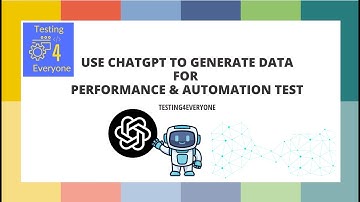 #Testing4Everyone Sử dụng ChatGPT tạo data cách nhanh chóng cho perfornance test và automation test.