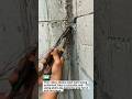 Removing Steel Wire from Concrete Wall with Pliers #Construction #Tools #Shorts