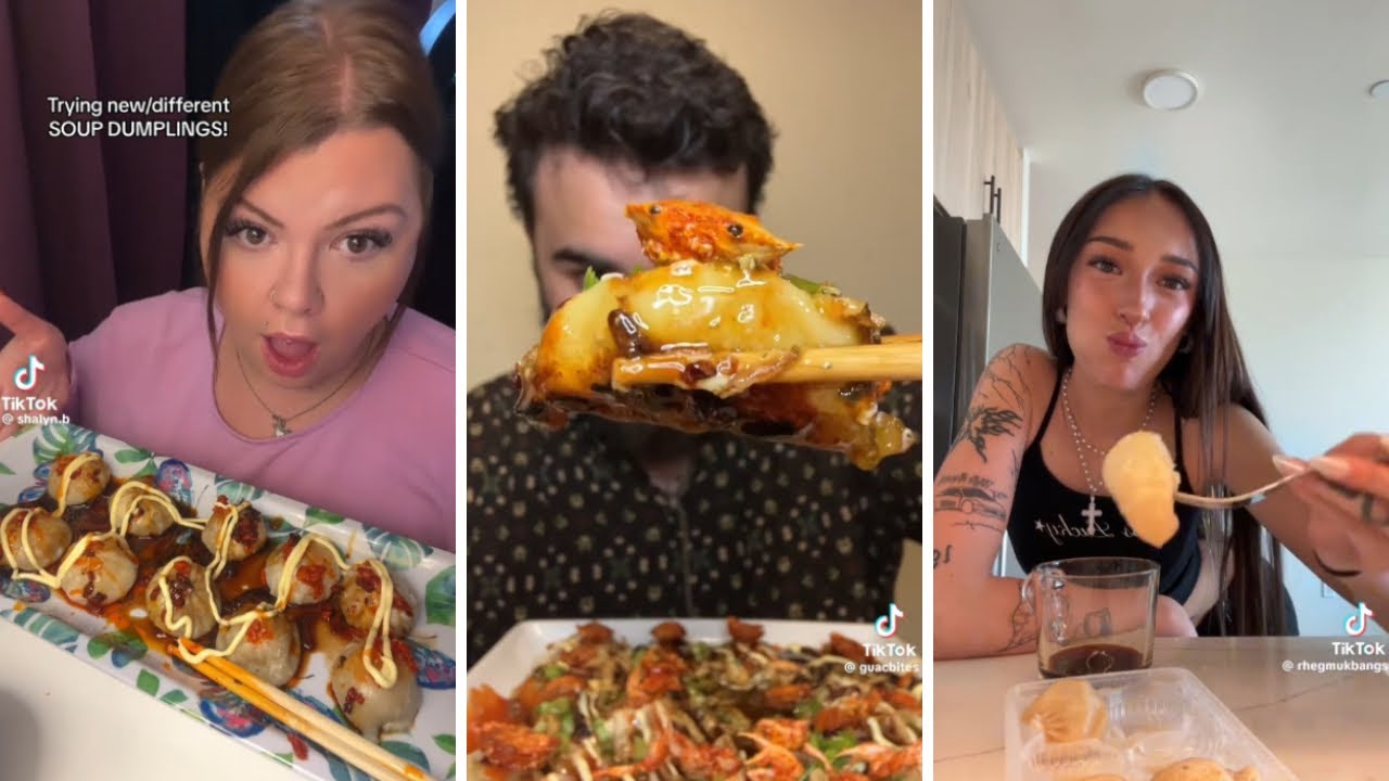 SOUP DUMPLING MUKBANG TIKTOK COMPILATION 🥟🫕💗