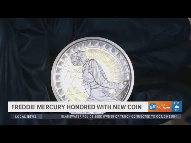 Freddie Mercury honored with new coin - YouTube
