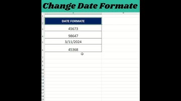 Change Date Format in Excel 😎.#Excel_analyticsa2z#shorts#excel
