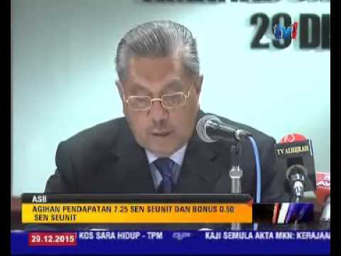 Agihan pendapatan Dividen dan Bonus ASB 2015 Amanah Saham ...