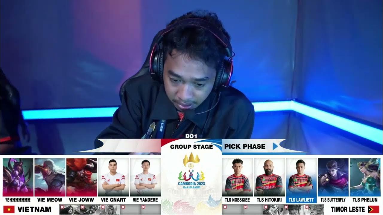 MLBB Sea Game 32nd Day1 Vietnam vs Timor Leste - YouTube
