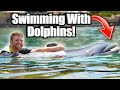 Swimming With DOLPHINS At Discovery Cove!
