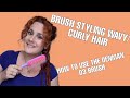 HOW TO USE THE DENMAN D3 BRUSH ON WAVY/CURLY HAIR! Different methods to try depending on your curls