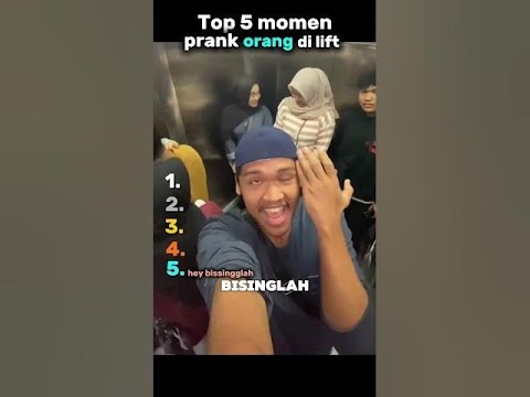 Top 5 momen kocak di lift😭 #shorts #funny #ngakak