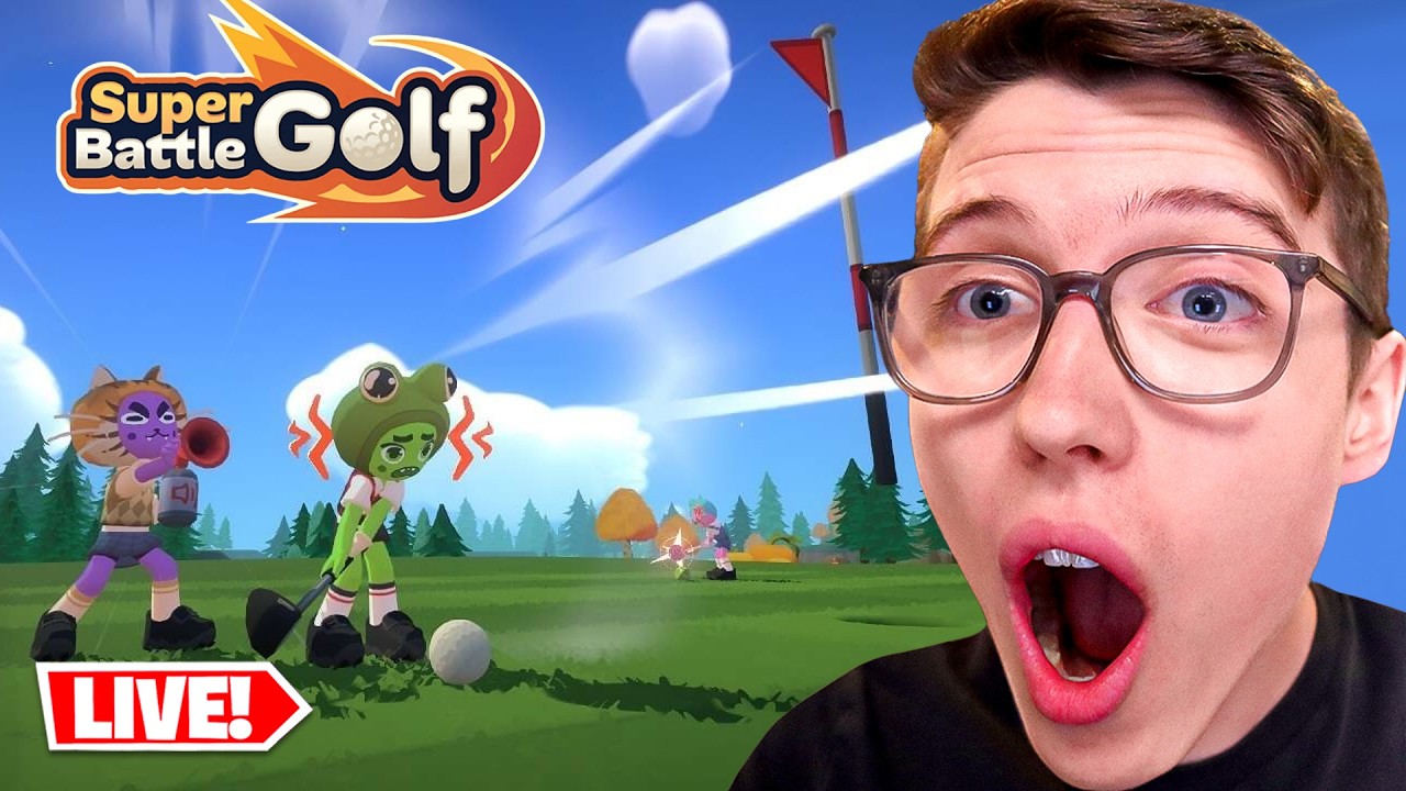 🔴LIVE - PLAYING SUPER BATTLE GOLF WITH FRIENDS!