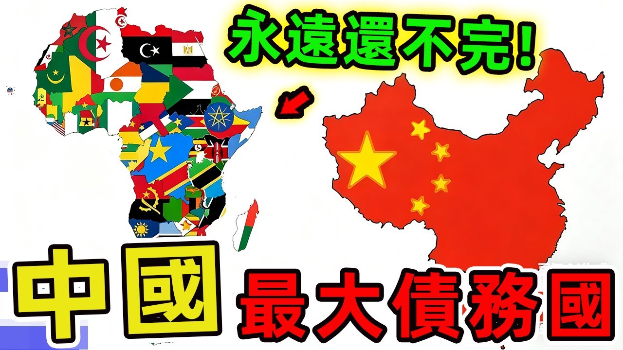 世界上欠中國錢最多的十個國家。俄羅斯排名第五，巴西位居第三，第一名出乎所有人意料 99%的人絕對想不到。|世界印象 #世界之最 #出類拔萃 #腦洞大開 #top10 #中國 #債務 #欠錢最多國家