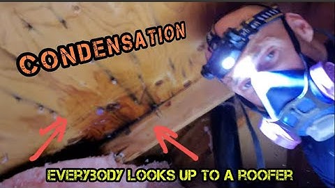 Roofing: Condensation build up in attic