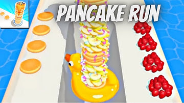 Mobile Game - Pancake Run // All levels Walkthrough for mobile devices iOS, Android games, Level Up.