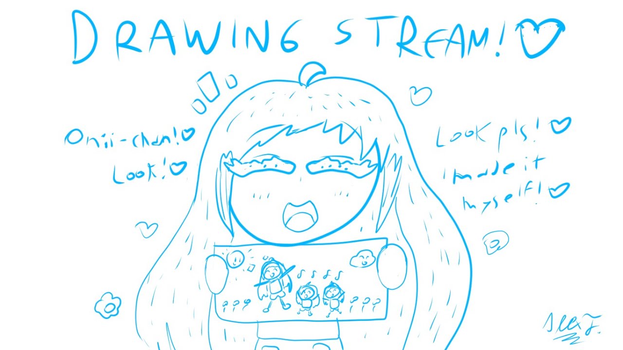 [DRAWING STREAM] here i go once again with more interesting drawings for y'all!💙