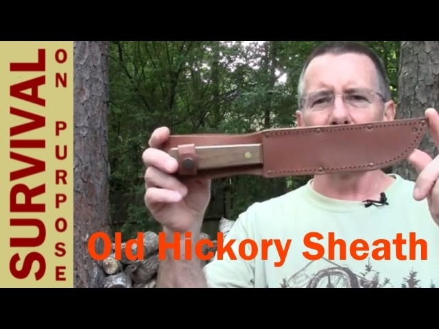 MAKE A SHEATH FOR THE OLD HICKORY BUTCHER KNIFE - WillowHavenOutdoor  Survival Skills