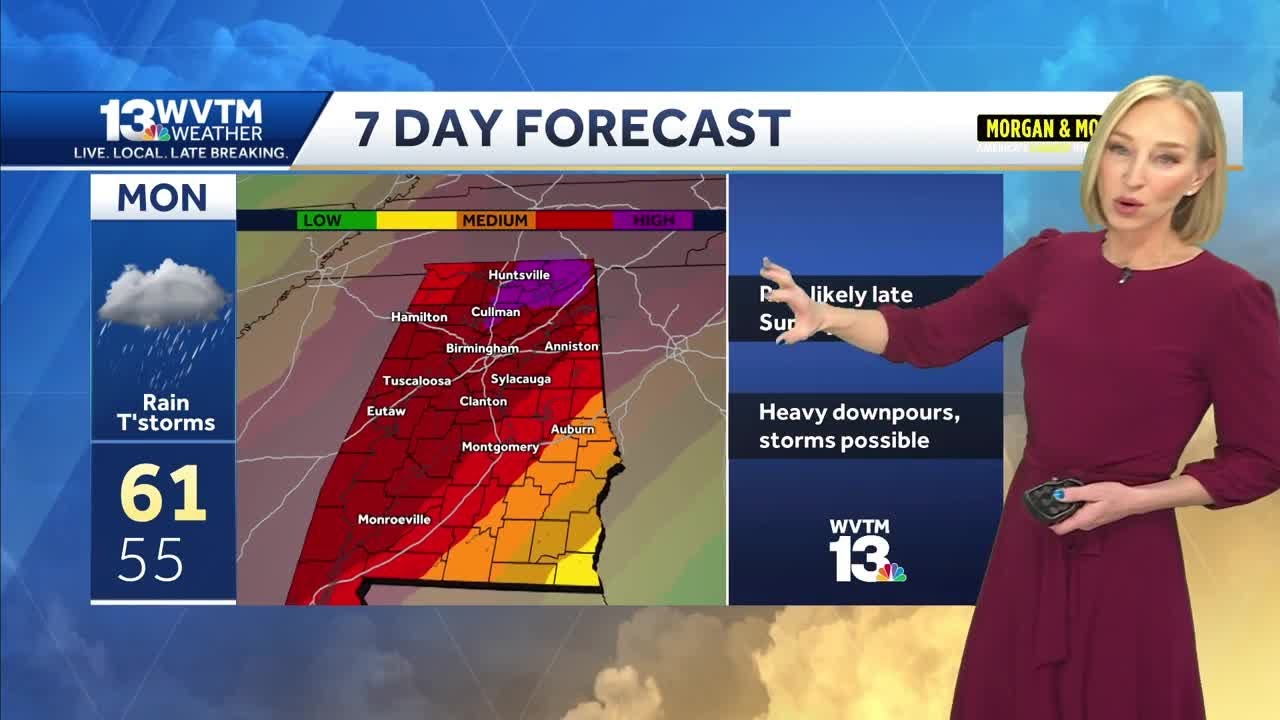 Rain moves into Central Alabama tonight followed by some of the coldest ...