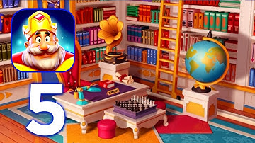 Royal Match Gameplay Area - 4 Library Level 61 to 80 (Android, iOS)