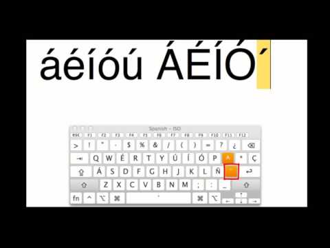 Typing Accents on a MAC (Spanish Keyboard Layout)