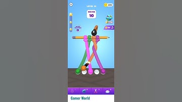 Tangle Master Gameplay Level 51 (Android, iOS) #tanglemaster3d #ytshorts #gameplay