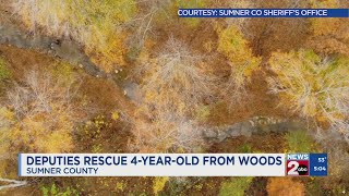 Deputies rescue four-year-old boy from woods in Sumner County