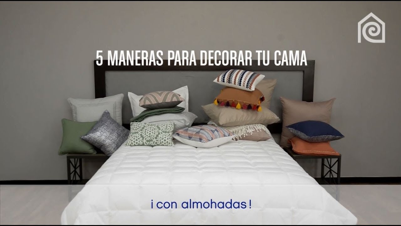 Cojines para decorar una cama